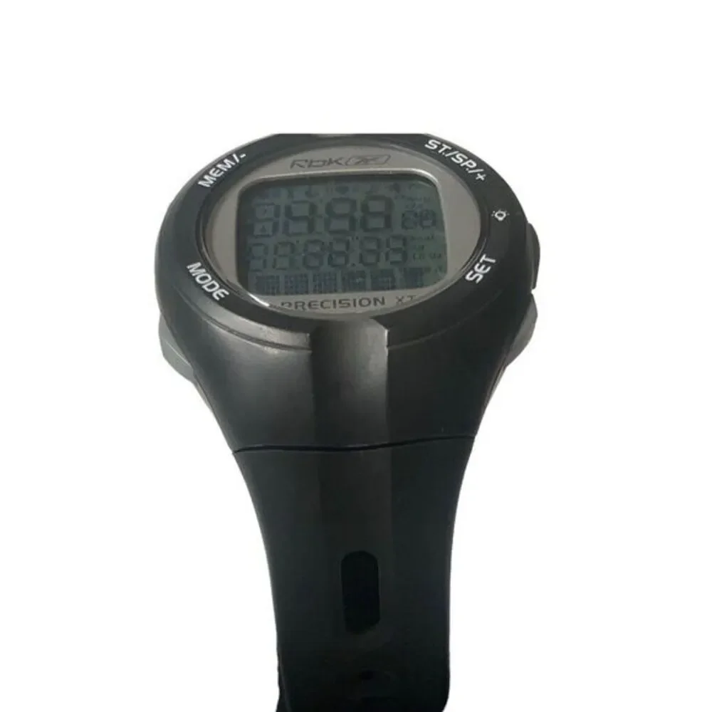 Reebok Precision XT Digital Sports Watch Alarm Chronograph Black‎